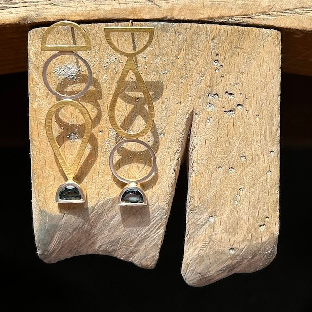 Totem Asymmetric Earrings NYC