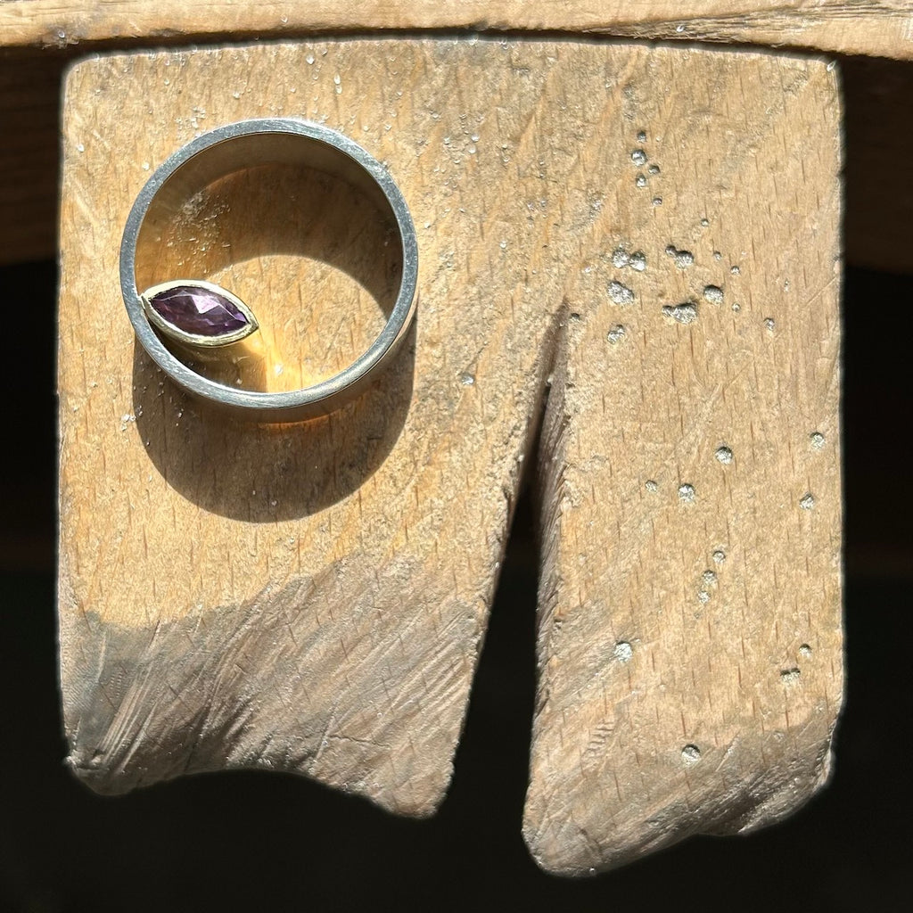 Signature Inside Ring with Amethysts NYC