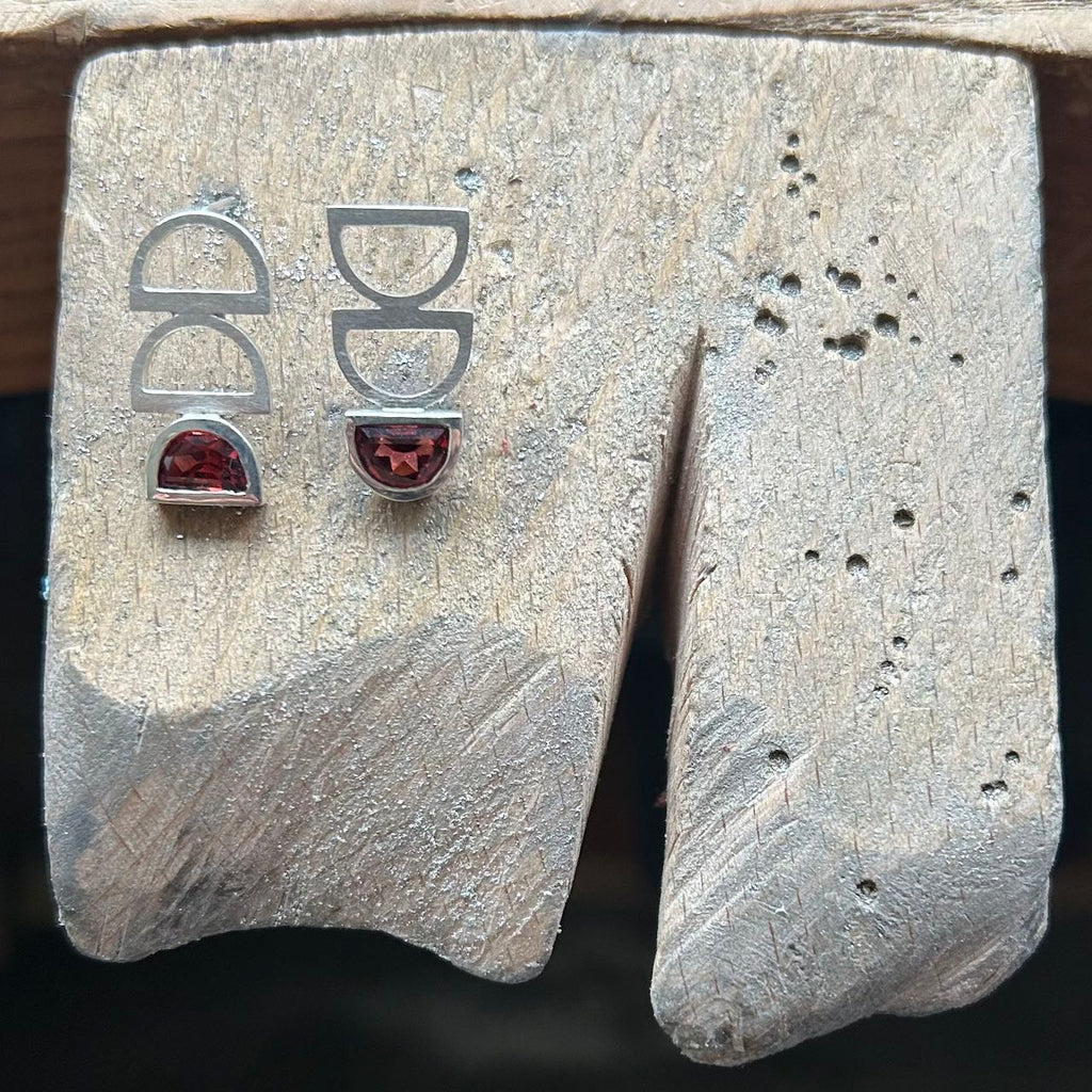 Triple Calyx with Mozambique Garnets