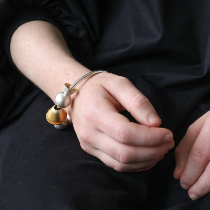 Large Cone & Sphere Bangle NYC