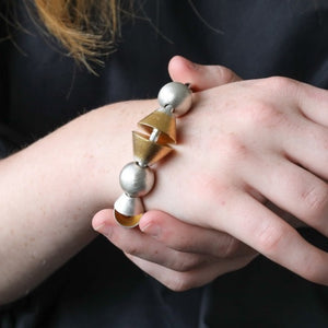 Large Cone & Sphere Bangle NYC